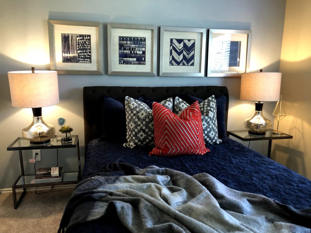 bedroom furniture staging