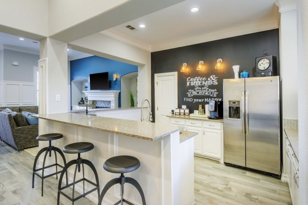 Kitchen set up in elegant neutral tones 