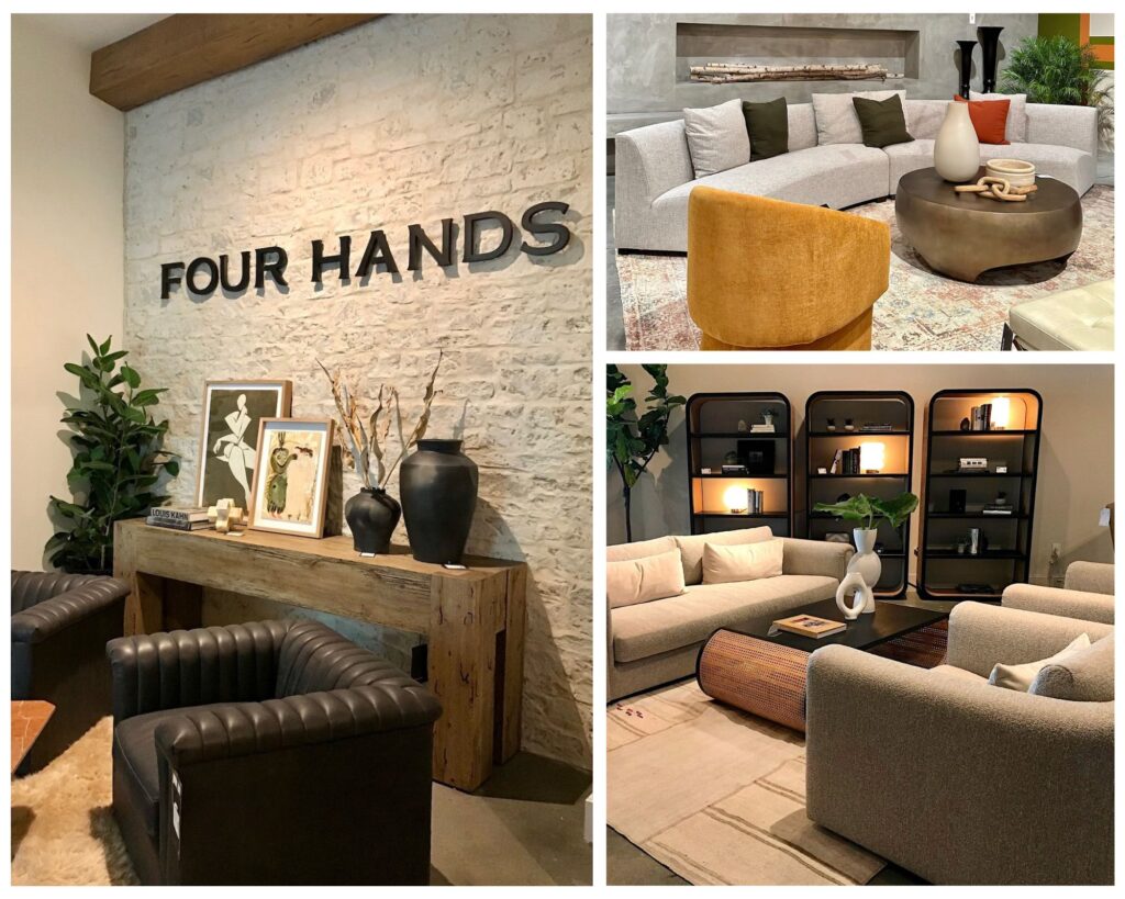 High Point Market designs from manufacturers such as Four Hands