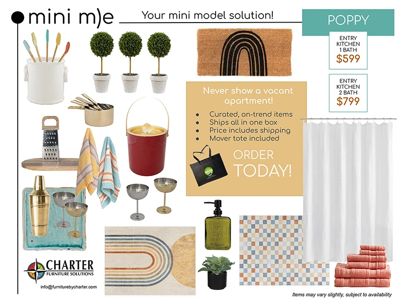 Poppy Mini Me model solution for vacant apartments