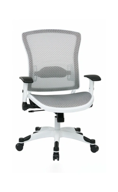 Office Star Products - Space Seating - White/Grey Mesh