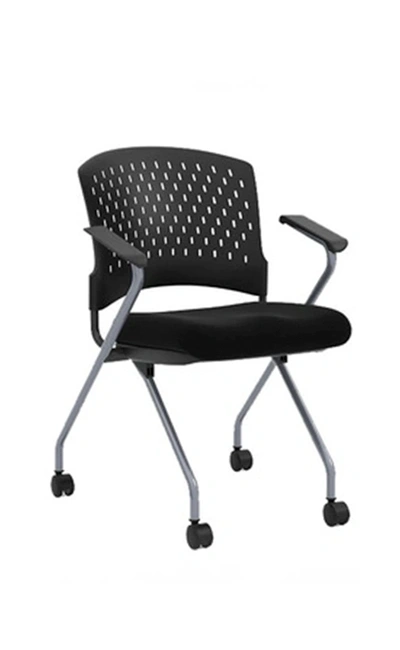 Storlie - Arc Heavy Duty Stacking Chair - Black